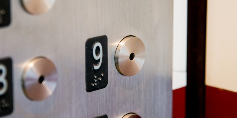 elevator buttons at Capitol Endodontics in Charleston, WV